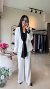 Orijinal Model , Fularlı , Premium Beyaz Takım