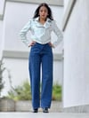Orjinal Model Önü Taşlı Jean Pantolon 