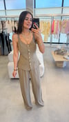 PANTOLON BLUZ TAKIM VİZON