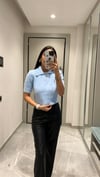 POLO YAKA YUMUŞAK DOKULU KAZAK BEBE MAVİ
