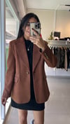 PREMİUM ASTARLI SÜET BLAZER KAHVE 