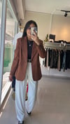 PREMİUM ASTARLI SÜET BLAZER KAHVE 
