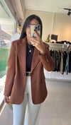 PREMİUM ASTARLI SÜET BLAZER KAHVE 