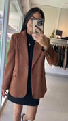 PREMİUM ASTARLI SÜET BLAZER KAHVE 