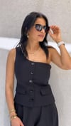 PREMİUM KALİTE TEK OMUZ YELEKLİ TAKIM