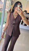PREMİUM YELEK PANTOLON TAKIM ACI KAHVE 16934