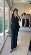 PREMİUM YELEK PANTOLON TAKIM SİYAH 16934