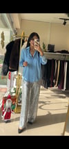 SATEN GÖMLEK BEBE MAVİ G1001