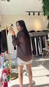 SATEN GÖMLEK KAHVE G1001
