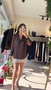 SATEN GÖMLEK KAHVE G1001