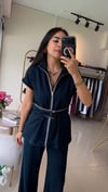 ŞERİT DETAYLI MODAK TAKIM LACİVERT