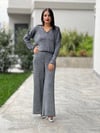 Simli Takım Koyu Gri