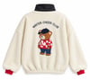 Teddy Nakışlı Peluş Sweat