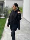 Triko Garnili Sweat SİYAH