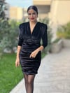 Vatkalı Kadife Elbise