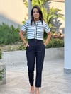Yüksek Bel Geniş Kemerli Pantolon Siyah