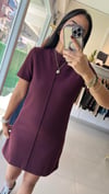 YUMUŞAK MİNİ ELBİSE BORDO 90810