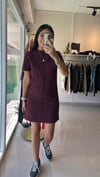 YUMUŞAK MİNİ ELBİSE BORDO 90810