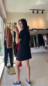 YUMUŞAK MİNİ ELBİSE SİYAH 90810