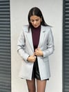 YÜN EFEKT BLAZER CEKET GRİ