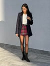 YÜN EFEKT BLAZER CEKET LACİVERT