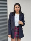 YÜN EFEKT BLAZER CEKET LACİVERT