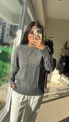 ZR MODEL SAÇ ÖRGÜ KAZAK ANTRASİT