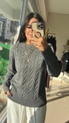 ZR MODEL SAÇ ÖRGÜ KAZAK ANTRASİT
