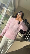 ZR MODEL SAÇ ÖRGÜ KAZAK PEMBE