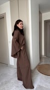 ASİMETRİK KESİM KETEN ALT ÜST TAKIM
