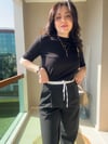 BELİ BACIKLI PALAZZO PANTALON