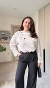 Dik Yaka Düğmeli Gömlek