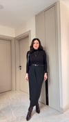 DRAPE YIRTMAÇ DETAYLI KALEM ETEK