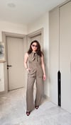 FULAR DETAYLI BLUZ TAKIM-MİNT YEŞİL