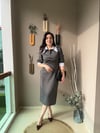 GÖMLEK YAKA PUANTİYELİ ELBİSE
