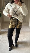 KAPLAMA DETAYLI PANTALON