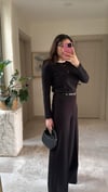 Likralı Kumaş Bol Paça Pantalon 