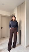 Likralı Kumaş Palazzo Pantalon