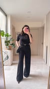 Likralı Kumaş Palazzo Pantalon