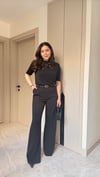 Likralı Kumaş Palazzo Pantalon