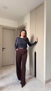 Likralı Kumaş Palazzo Pantalon