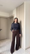 Likralı Kumaş Palazzo Pantalon