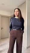 Likralı Kumaş Palazzo Pantalon