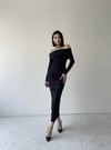 MADONNA YAKA MAXİ BOY ESNEK KUMAŞ DRAPE  ELBİSE 