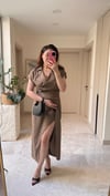Orijinal Model Kemerli Keten Elbise 