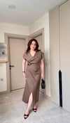 Orijinal Model Kemerli Keten Elbise 