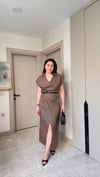 Orijinal Model Kemerli Keten Elbise 