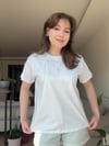 OWERSİZE KURDELE TAŞ DETAYLI TİŞÖRT