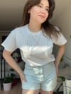 OWERSİZE KURDELE TAŞ DETAYLI TİŞÖRT