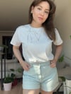 OWERSİZE KURDELE TAŞ DETAYLI TİŞÖRT